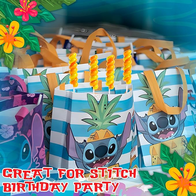 Stitch Swirl Lollipops 20pk- Lilo And Stitch Candy For Lilo And Stitch Party Favors & Stitch Birthday Decorations - Lilo & Stitch Lollipops For Stitch Birthday Party Supplies & Stitch Gifts For Girls & Boys