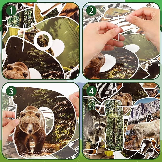 Safari Animals Party Decorations Happy Birthday Banner Safari Animals Party Banner Garland for Birthday Party Decorations Safaris Animals Party Supplies