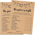 Baby Shower Game, The Price Is Right, 30 Game Cards Included, Kraft