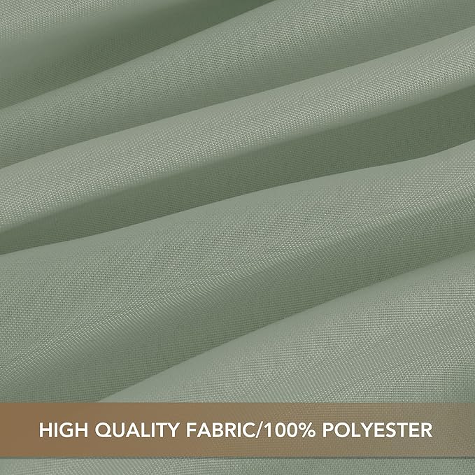 sancua Rectangle Tablecloths for 6 Foot Tables, 6 Pack - Washable Polyester Fabric Table Cloth for Wedding Party, Birthday, Banquet Reception, 54x108 Inch, Sage Green