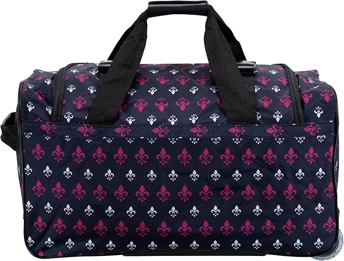 Rockland Rolling Duffel Bag, Black, 22"