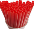 200pcs Heart Shaped Red Straws Disposable Drinking Cute Straw Individually Wrapped plastic red straw Valentines day Cocktail Party Birthday Party Bridal Shower Wedding supplies