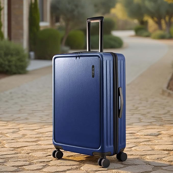 TRAVELARIM Luggage Sets 3 Piece, 24 Inch Suitcase and 28 Inch Luggage with Spinner Wheels, Durable Hard Shell Suitcase Set, Expandable Travel Suitcases with Wheels, Navy