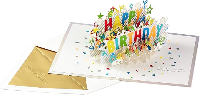 Hallmark Signature Paper Wonder Pop Up Birthday Card (Happy Birthday)