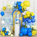 Blue and Yellow Balloon Arch Kit, Pastel Yellow Blue Lemon Balloon Garland, Lemon Birthday Decorations for Birthday Baby Shower Bridal Party