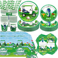 KEFAN Golf Birthday Party Decorations, Golf Theme Party Tableware Supplies including Plates, Cups, Napkins, Tablecloth, Serves 20 (40)