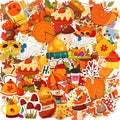 OHOME Fall Stickers | 100 PCS Thanksgiving Stickers for Kids - Vinyl Thanksgiving Games Toys Gifts Activities Essentials Party Favors Supplies - Friendsgiving Crafts Bulk for Classroom Home