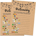 Baby Shower Game, Pictionary Fun Guessing Game, Baby Shower Party Games Supplies & Activities, Party Activities Ideas Supplies, Baby Shower Ideas, 30 Game Cards Included, Kraft