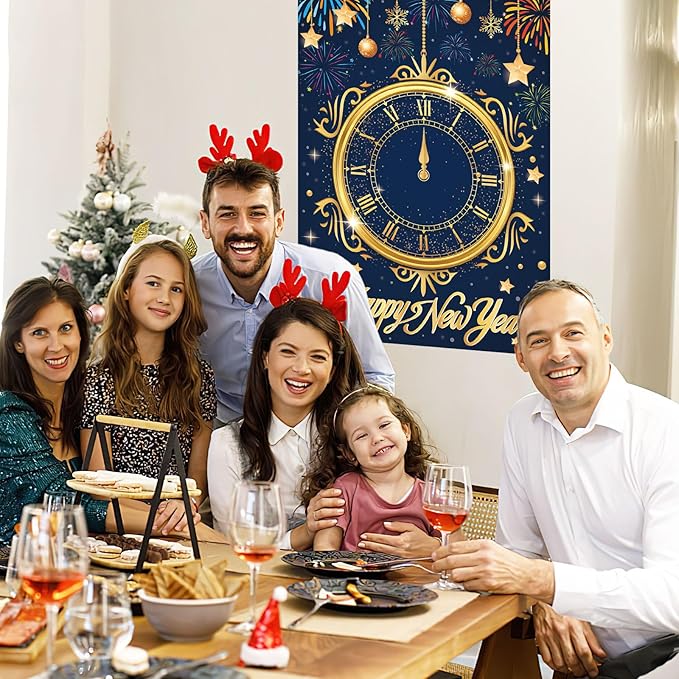 AUGSUN New Years Eve Games 2026 Happy New Year Activities New Years Clock Games 2026 NYE Party Favors Eve Party Supplies Gifts for Kids Girls Boys Adults Family