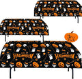 AnapoliZ Halloween Plastic Tablecloth | 3 Pcs Pack (54' x 102') | Rectangular Table Cover | Pumpkin, Witches Decoration | Party Tablecover