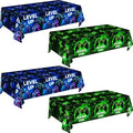 4 PCS Video Game Tablecloth for Boys Girls Kids Player Gaming Birthday Party Decorations, 54 x 108 Inch