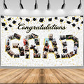 Large Graduation Photo Banner Decorations 72x44 Inch,Graduate Banner for Class of 2026 Ceremony Congratulations Grad School DIY Prom Favors Party Supplies, Picture Backdrop Sign Photography Background