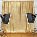 Juya Delight 8ft x 8ft New Gold Sequin Backdrop Curtain for Party Festival Wedding Photography
