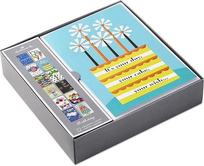 Hallmark Assorted Birthday Greeting Cards (12 Cards and Envelopes)