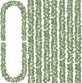 CQURE 48 Pack Artificial Eucalyptus Garland Faux Greenery Garland Eucalyptus Leaves Vines Table Runner for Wedding Party Backdrop Arch Wall Room Decor(336Ft)