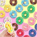 24 pcs Donut Stress Ball, Artificial Donuts Stress Relief Ball, Fake Mini Donut for Christmas Birthday Present Stocking Stuffers Goodie Bag Stuffers