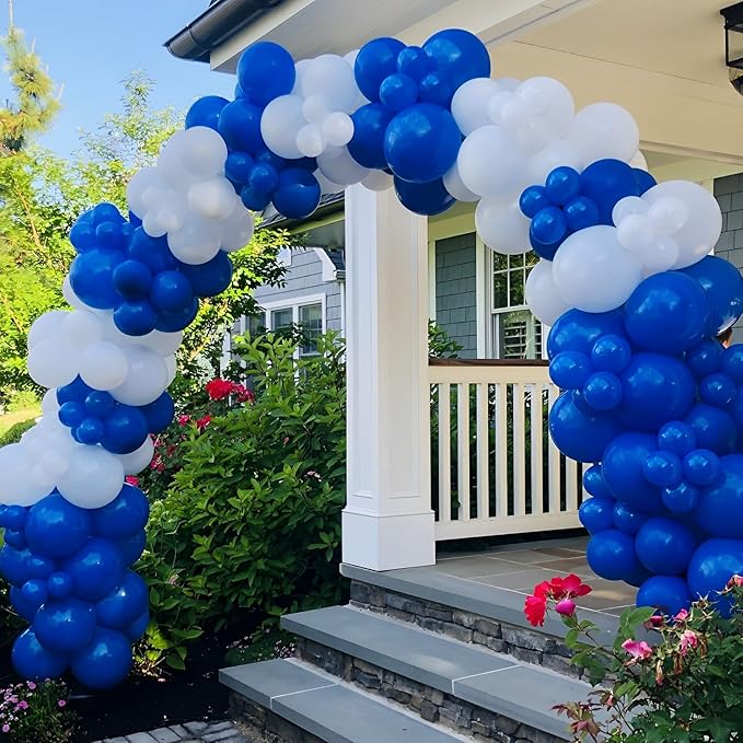 105pcs Royal Blue Balloons 12inch Party Balloons for Birthday Graduation Baby Shower Anniversary Nautical Party Decorations