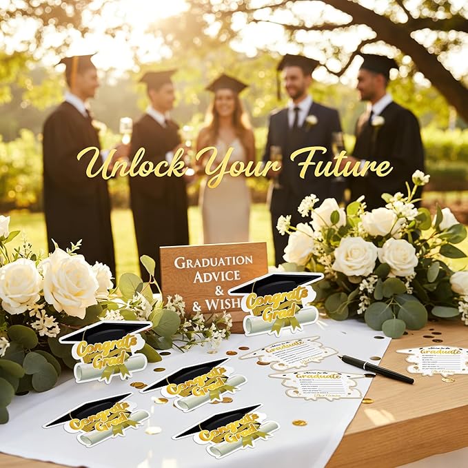FaCraft Graduation Advice Cards for Graduate 2026-36PCS High School Senior School College University Graduation Party Grad Parties Supplies Favors Decorations Best Wishes & Advice for the Graduate