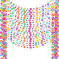 Outus 20 Pieces Colorful Dots Paper Garland Easter Decor Round Glitter Hanging Confetti Streamers Backdrop for Spring Birthday Classroom Halloween Trunk or Treat Car Decoration (Rainbow)