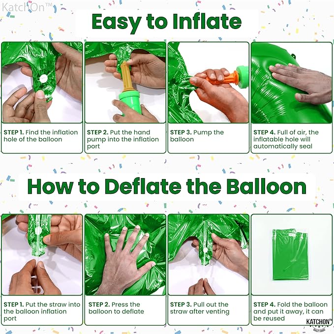 KatchOn, Giant Dark Green Number 7 Balloon - 40 Inch | 7th Birthday Balloon for Happy Birthday Decorations | Seven Balloons Number For 7th Anniversary Decorations | 7th Birthday Party Supplies