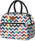 Coobiiya Lunch Bag Lunch Box for Women Men, Reusable Cute Lunchbag - Leakproof, Adult Insulated Lunch Box Tote with Large Capacity, Cooler Container for Work, Travel, Office（Pattern）