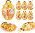 ReliThick 50 Pcs Bee Gift Bags with Handles, Sealed Plastic Honeycomb Bee Party Favors Bags Bulk Daisy Honey Goodie Candy Treat Pouch for Snack Spring Summer Birthday Baby Shower Decor Supply