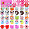 Valentines Gifts for Kids Classroom School, 30 Pack Valentines Day Cards for Kids with 30 Pack Pop Fidget Balls, Valentines Party Favors, Valentines Exchange Gifts for Girls Boys