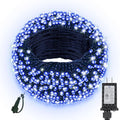 Christmas String Lights Plug in,33FT 100 LED String Lights with 8 Modes & Timer, Xmas Decorations for Trees Wreath, Outdoor Indoor Yard Garden Party Decor, Blue