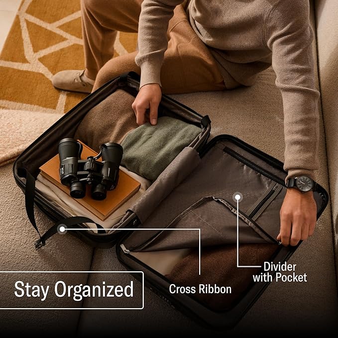 Samsonite Freeform Hardside Carry-On Luggage with Spinner Wheels - Hardshell Suitcase - TSA, Airline-Approved - Expandable Hard Shell, Smooth Rolling Wheels for Lightweight Travel - Pine Green