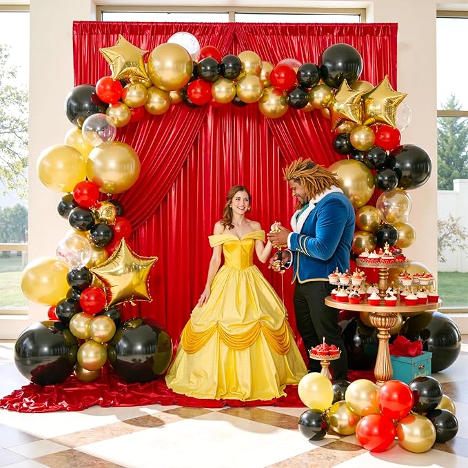 30x10 ft Wrinkle Free Red Sequin Backdrop Curtain for Parties,Thick Not Fall-Off Glitter Backdrop Drapes,6 Panels 5x10ft Shimmer Photo Back Drop Cloth for Wedding Birthday Photography Background