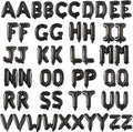 52 Pcs 2 Sets of 16 Inch “A-Z” Letter Balloons Set – Complete Alphabet Mylar Foil Balloons (Each Letter Includes 2 Balloons) for Birthday, Graduations, New Year, and Party Decorations (Black)