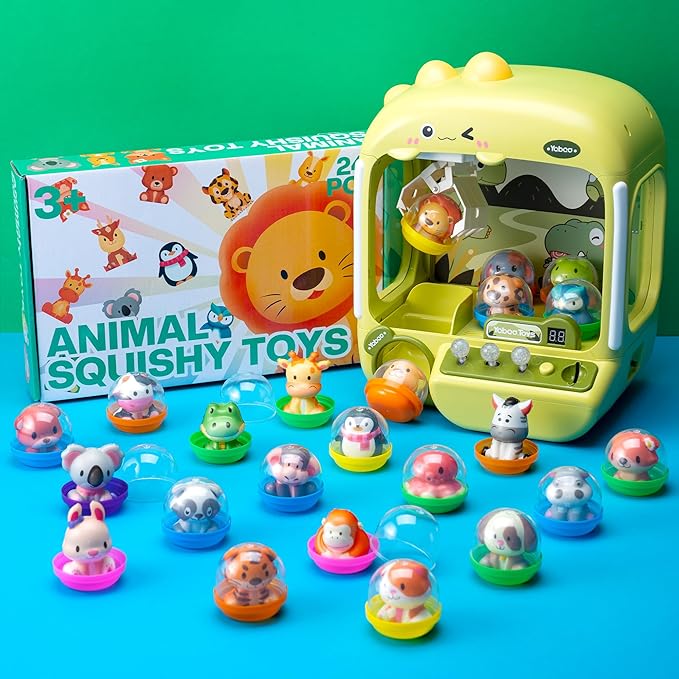 Party Favors for Kids 24PCS Safari Animal Squishy Toys,Goodie Bag Stuffers, Pinata Stuffers,Birthday Gifts for Boys & Girls,Treasure Chest Prizes,Classroom Prizes for Kids(