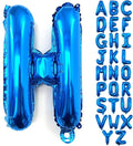 Lovoir 40 Inch Large Blue Letter H Balloons Big Size Jumbo Mylar Foil Helium Balloon for Birthday Party Celebration Decorations Alphabet Blue H