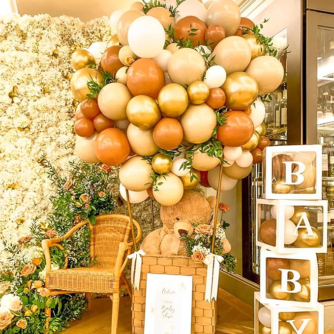 105pcs Metallic Gold Balloons 12inch Party Latex Balloons for Birthday Graduation Baby Shower Wedding Anniversary New Year Party Decorations