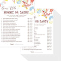 55PCS Baby Shower Games, Guess Who Mommy or Daddy Game Cards Fun Baby Shower Party Games Gender Neutral for Girls or Boys