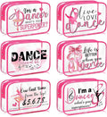 Cunno Makeup Bags Gifts for Women Teacher Beach Cruise Swim Nurse Dance Happy Graduation Gift Survival Kit Clear Cosmetic Bags PVC Waterproof Travel Toiletry Handbags Purses Organizer(Dance)