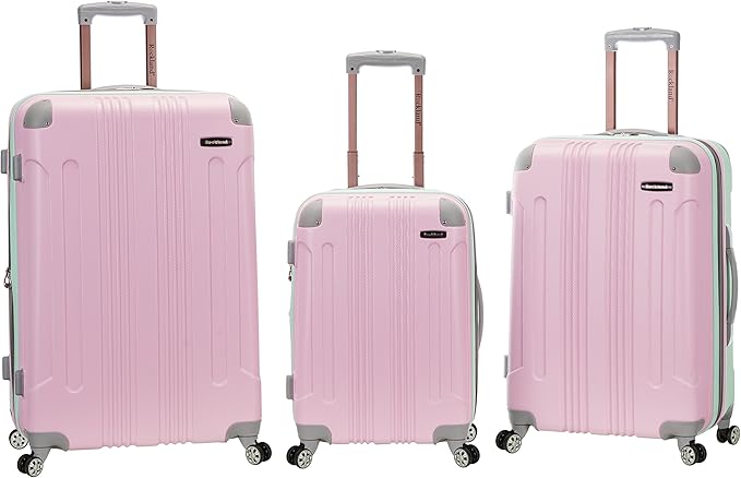 Rockland London Hardside 3 Piece Expandable Spinner Wheel Luggage Set, (20"/24"/28"), Mint