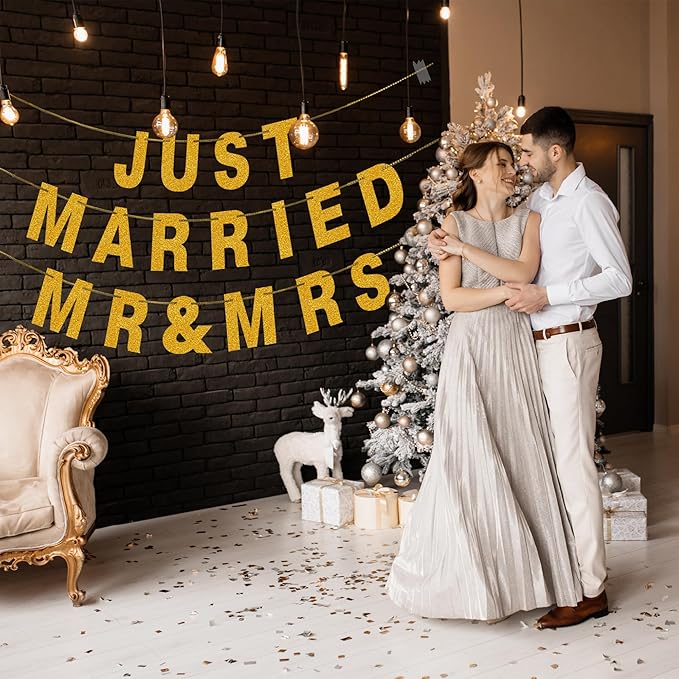 131 PCS Custom Banner Glitter DIY Letter Banners Personalized Banner for Birthday Congratulations Wedding Party Golden Glitter 5-inch