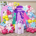 JOGAMS 175Pcs Colorful K-Pop Balloon Arch Kit, Hot Pink Blue Yellow White Pink Balloons with Disco Ball Music Note Iridescent Star Foil Balloons for Kpop Music Disco Theme Birthday Prom Concert Party