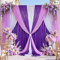 30x10 Wrinkle Free Purple Sequin Backdrop Curtain for Parties-Thick Not Fall-Off Glitter Backdrop Drapes-6 Panels 5x10ft Shimmer Photo Back Drop Cloth for Wedding Birthday Photography Background