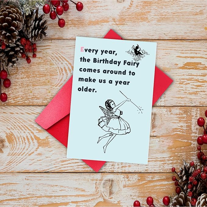 Funny Birthday Card for Women Men, Birthday Funny Card for Daughter Friend, Bday Cards for Adults