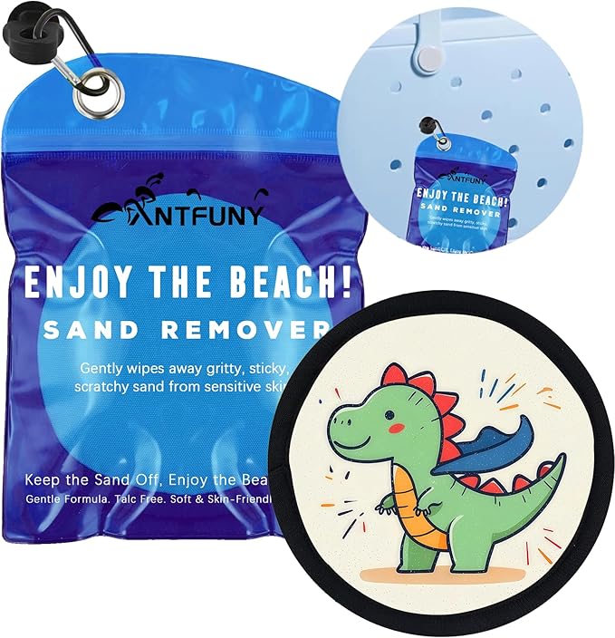 Antfuny Sand Remover Unicorn Eraser Removal Bag Mitt Brush Wipe Off Beach Vacation Essentials Travel Necessities Supplies Lake Day Activities Find Hawaii Trip Must Have Family Game Towel Sifter Cloud