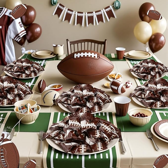 Naucoos Football Sports Candy, 26.5 oz. Bag - 150 Sports Candy for Team Gifts Party Supplies - Team Treats for Football Goodie Bags Stuffer, Individually Wrapped