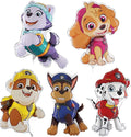 Toyland® Pack Of 5 Paw Patrol Foil Balloons - Chase, Everest, Marshall, Rubble & Skye Character Foil Balloons - Kids Party Balloons