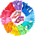Colorful Balloons 200 PCS, Assorted Color 12 Inches Rainbow Latex Balloons with Bonus Confetti, 10 Bright Colors Party Balloons for Birthday, Wedding, Baby Shower, Decoration (Round-200)