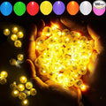 100pcs Yellow LED Balloon Light, Tiny Led Lights Round LED Ball Lamp for Balloons Birthday Party Event Fun Indoor Outdoor Wedding Decoration Halloween Christmas Supplies