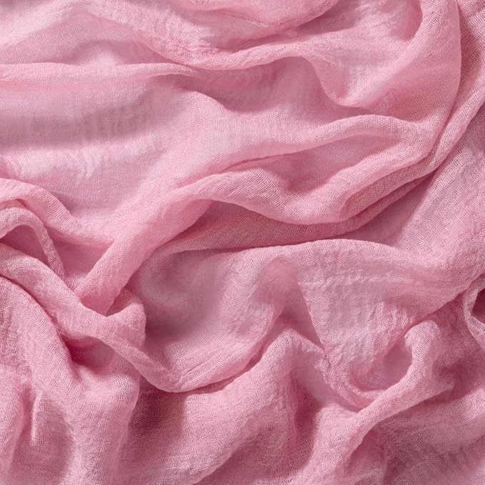 Socomi Cheesecloth Table Runner Mauve Easter Spring Gauze 120 Inch Rustic Boho Cheese Cloth Runner for Wedding Party Baby Bridal Shower Centerpiece Decoration Holiday Home Decorations