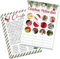COCHIE 30 Players Christmas Party Games for Adults Family Office Large Groups, Xmas Parties Picture Quiz Game, Guesstures Game, Christmas Word Search Games with Answer Key (Xmas Search)