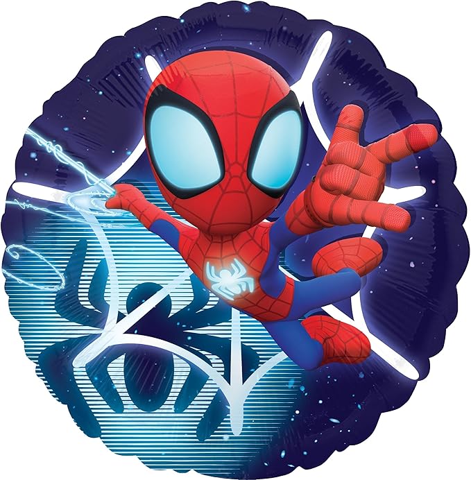 Spidey and Friends 3rd Birthday Party Supplies 7pc Foil Balloon Bouquet Decorations