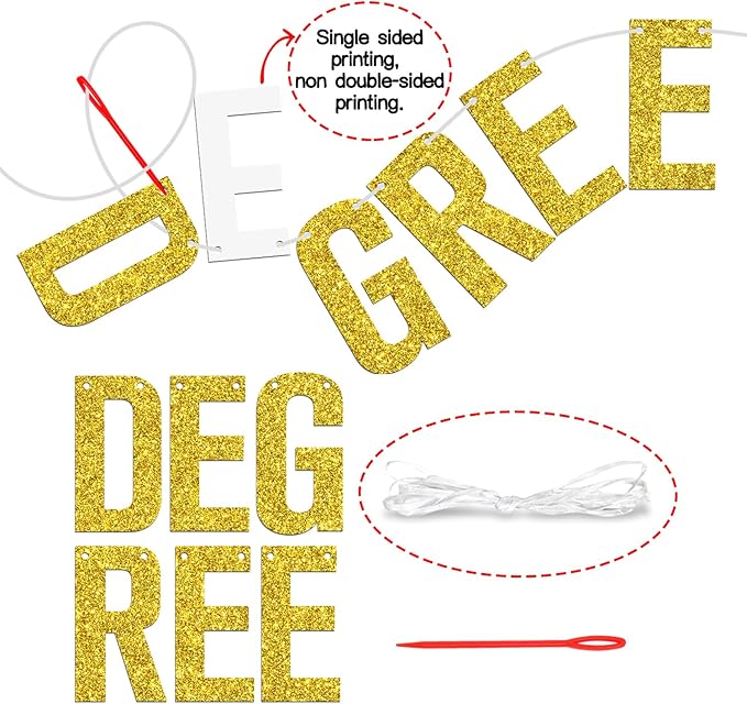 Officially One Degree Hotter Banner, Congrats Grad/Big Degree Energy, 2026 High School/College/Senior Graduation Party Decorations Supplies